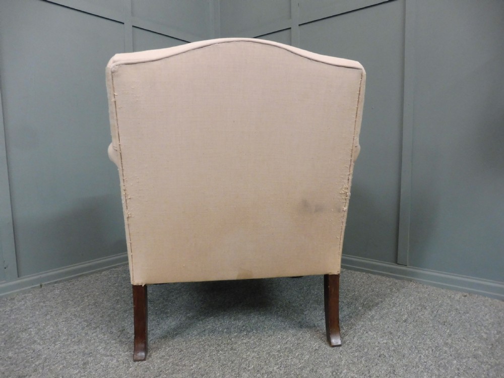 FINE EDWARDIAN MAHOGANY ARMCHAIR View VIII