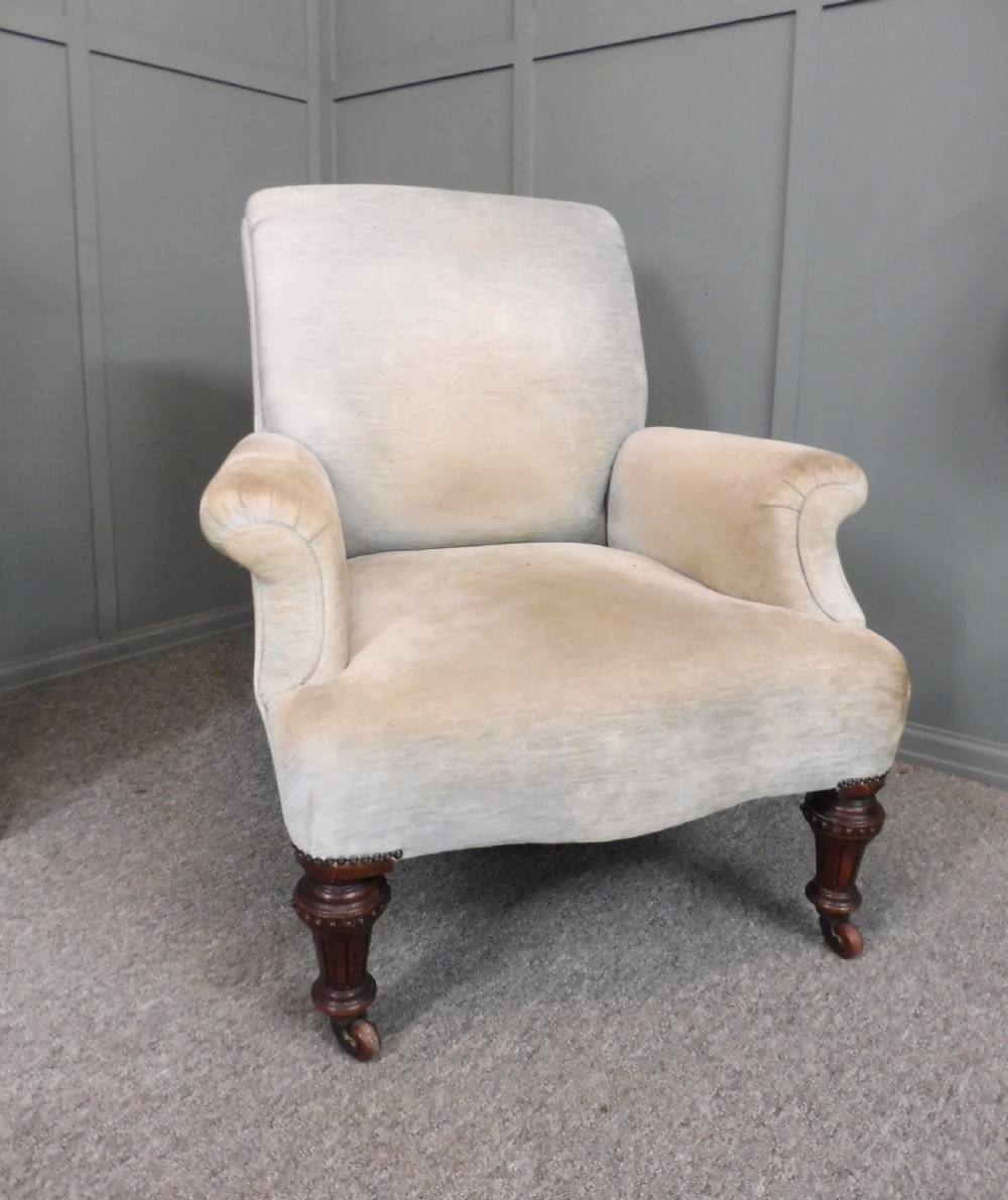 WELL SHAPED VICTORIAN ARMCHAIR View II