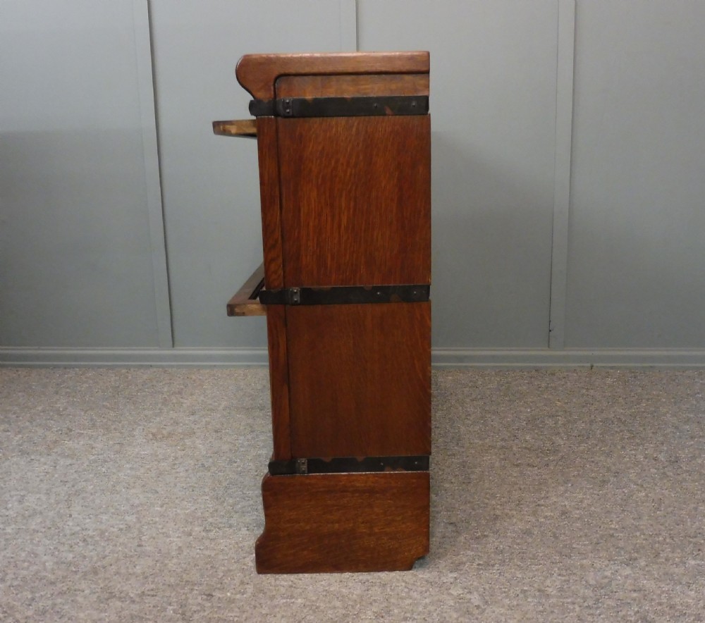 OAK 2 SECTION GLOBE WERNICKE BOOKCASE View VII
