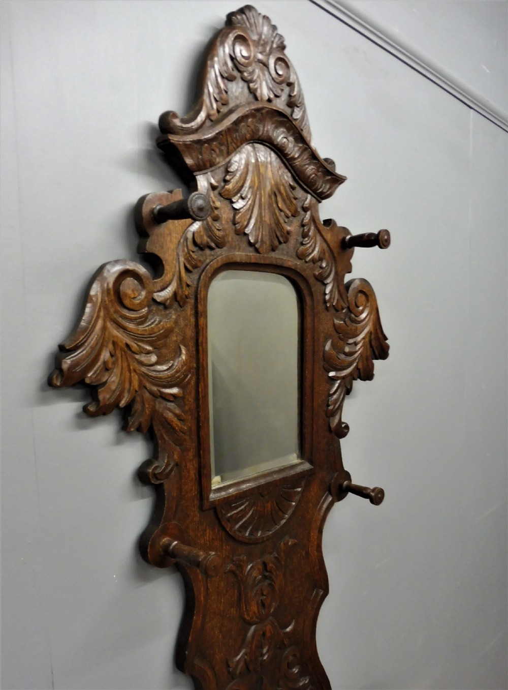 VICTORIAN OAK HALLSTAND View IV