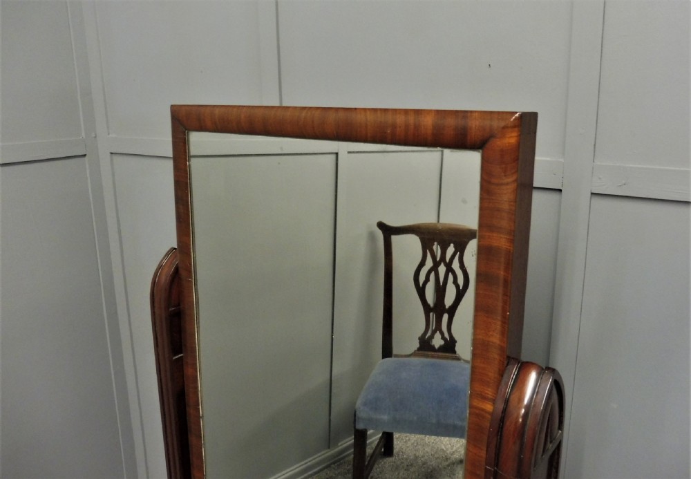 VICTORIAN MAHOGANY FLOOR STANDING CHEVAL MIRROR View VII