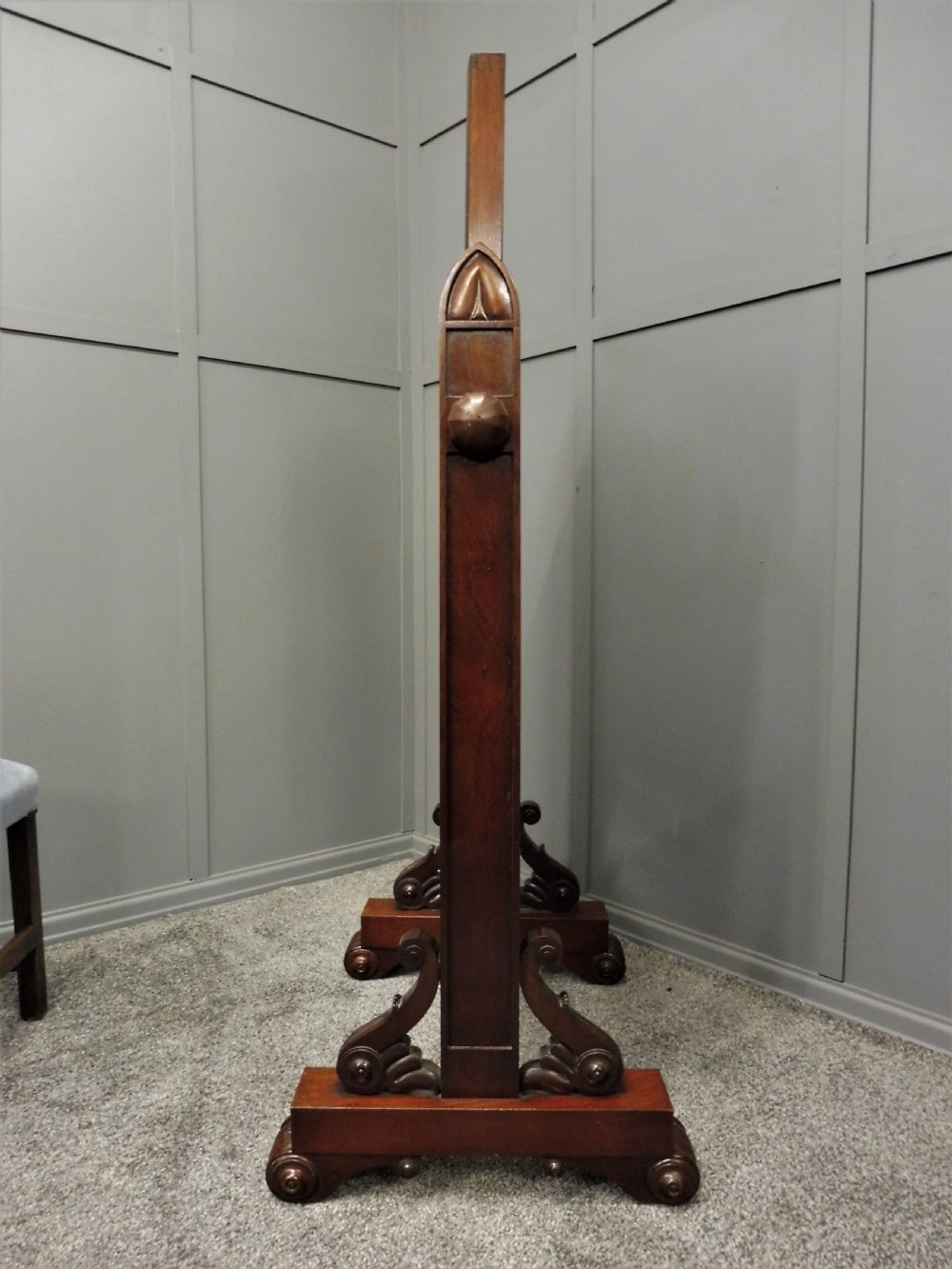 VICTORIAN MAHOGANY FLOOR STANDING CHEVAL MIRROR View IX