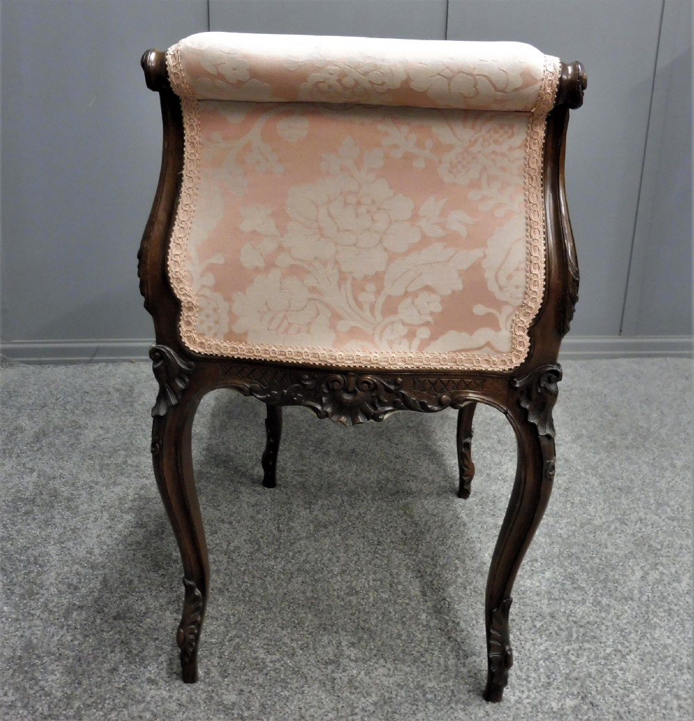 VICTORIAN MAHOGANY WINDOW SEAT OR STOOL View IV