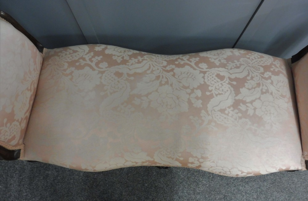 VICTORIAN MAHOGANY WINDOW SEAT OR STOOL View VIII