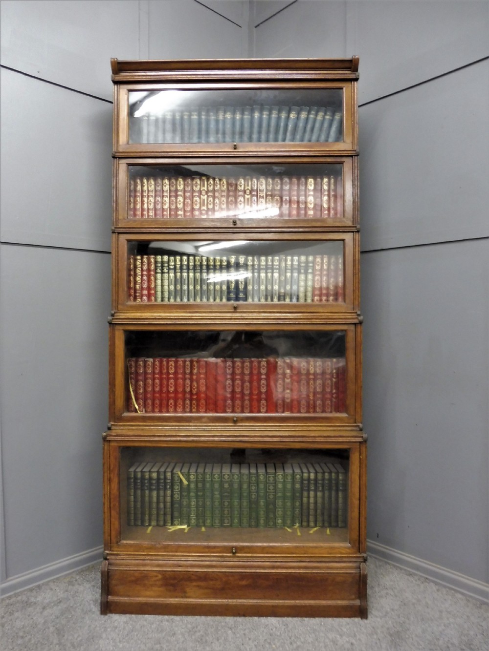 TALL GLOBE WERNICKE STYLE SECTIONAL BOOKCASE View III