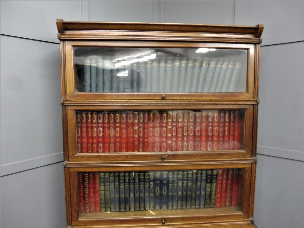 TALL GLOBE WERNICKE STYLE SECTIONAL BOOKCASE View V