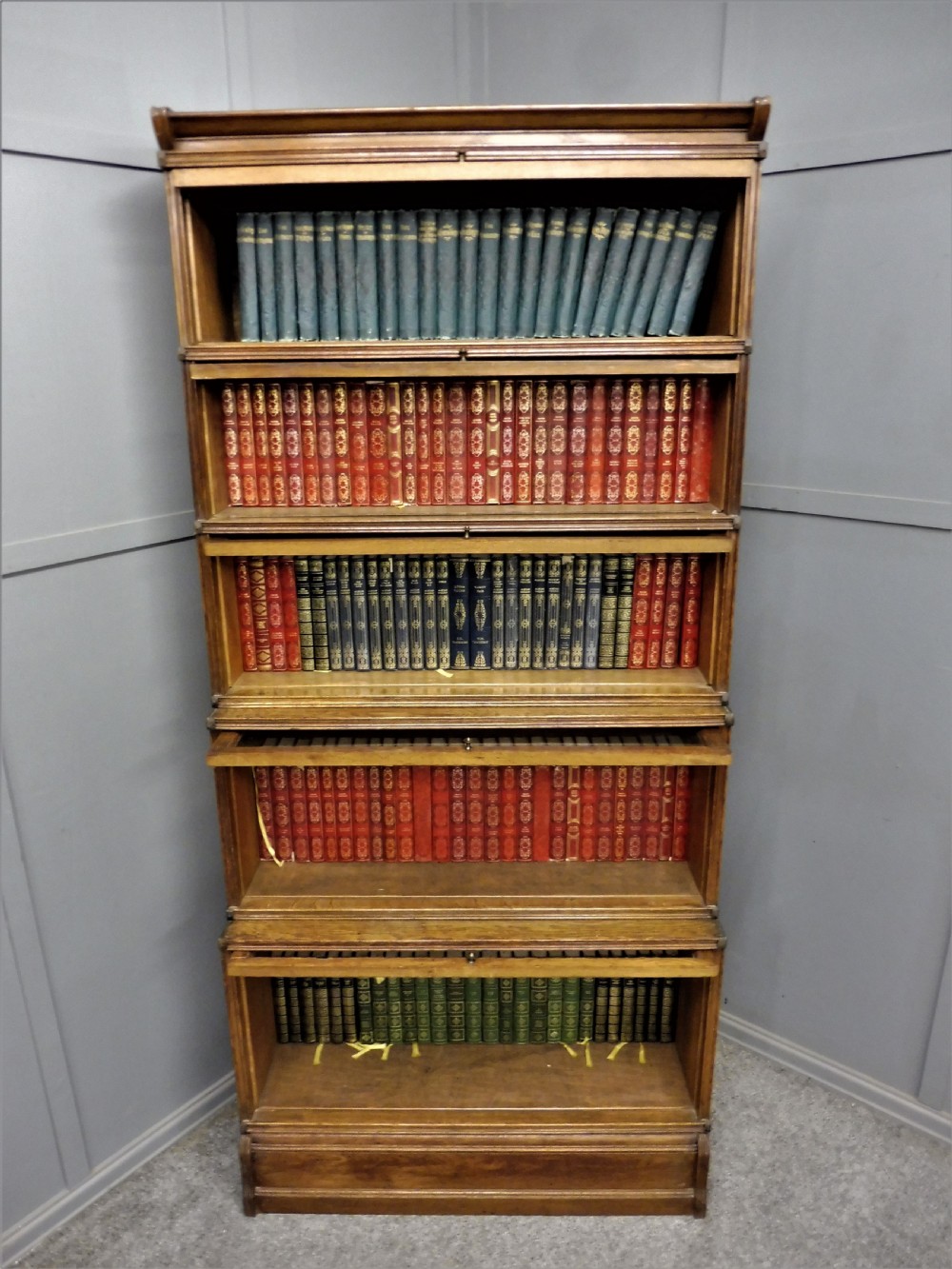 TALL GLOBE WERNICKE STYLE SECTIONAL BOOKCASE View VIII