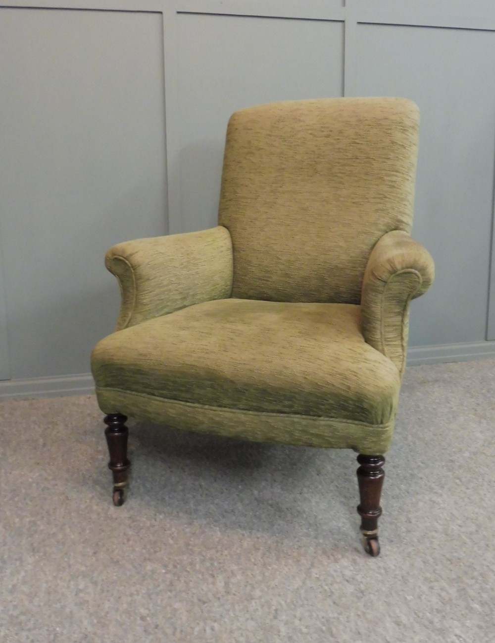 VICTORIAN EASY ARMCHAIR CIRCA 1880