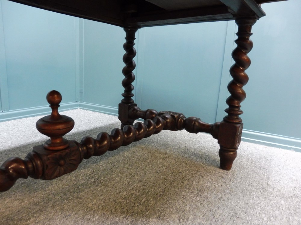 19TH CENTURY CARVED OAK DESK USED IN TV SERIES GENTLEMAN JACK View XII