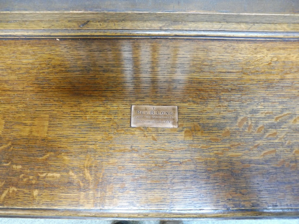 LARGE ANTIQUE OAK OPEN TOP BOOKCASE View IX