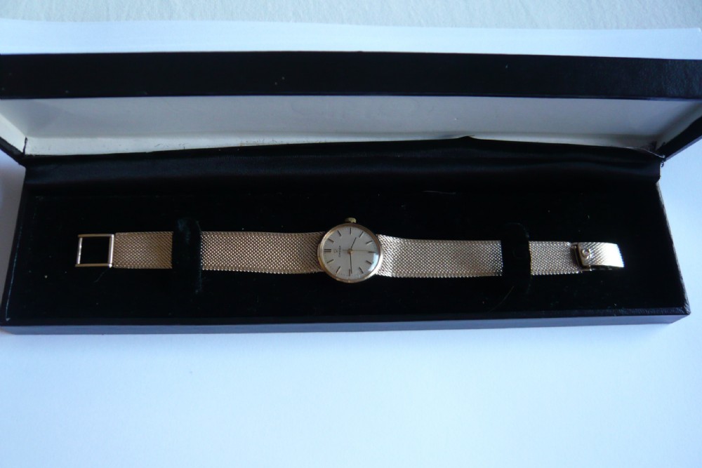Omega A Lady's 9ct Gold Wristwatch 1969