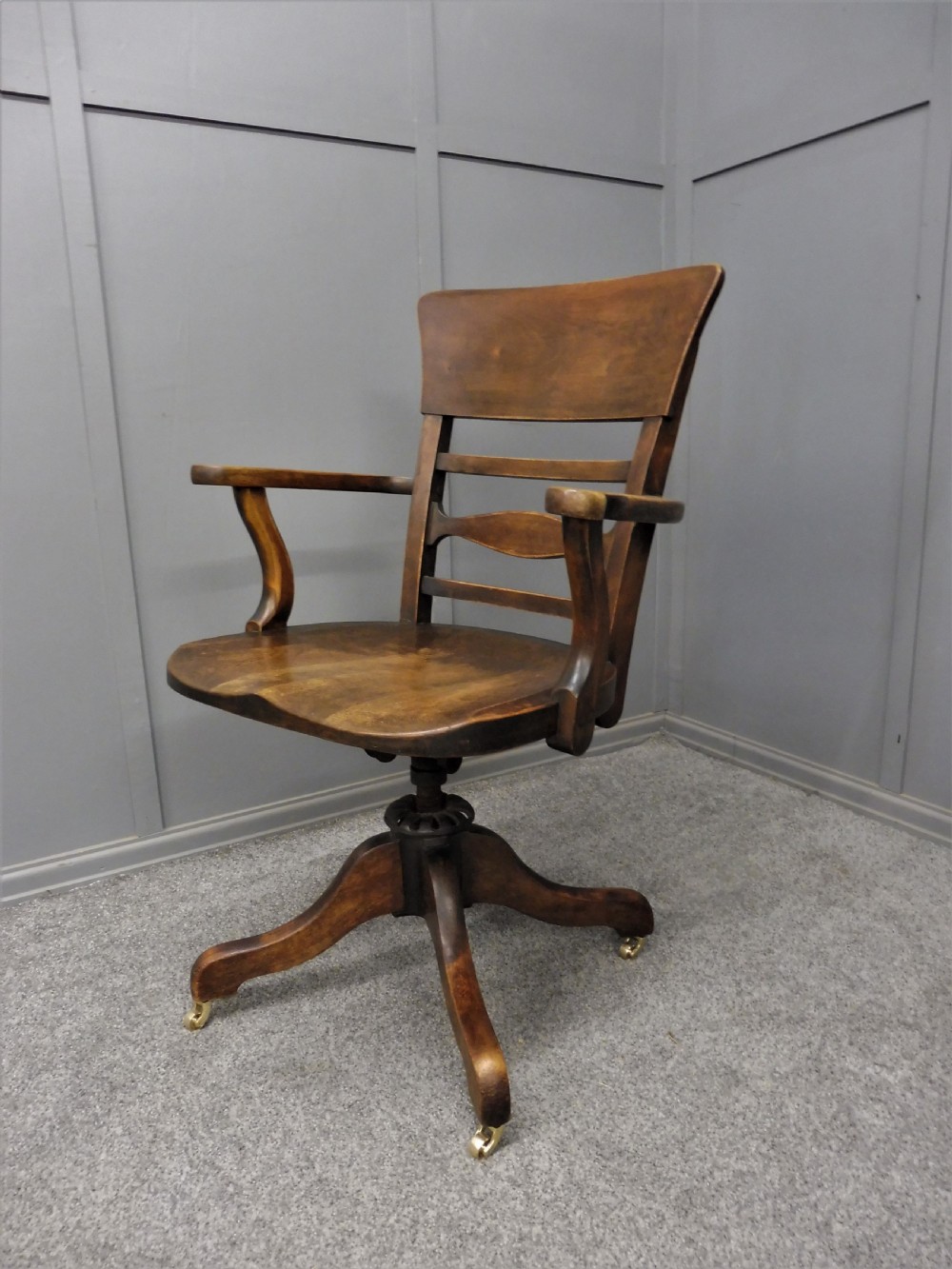 EDWARDIAN SWIVEL OFFICE/DESK CHAIR