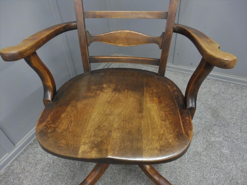 EDWARDIAN SWIVEL OFFICE/DESK CHAIR View III