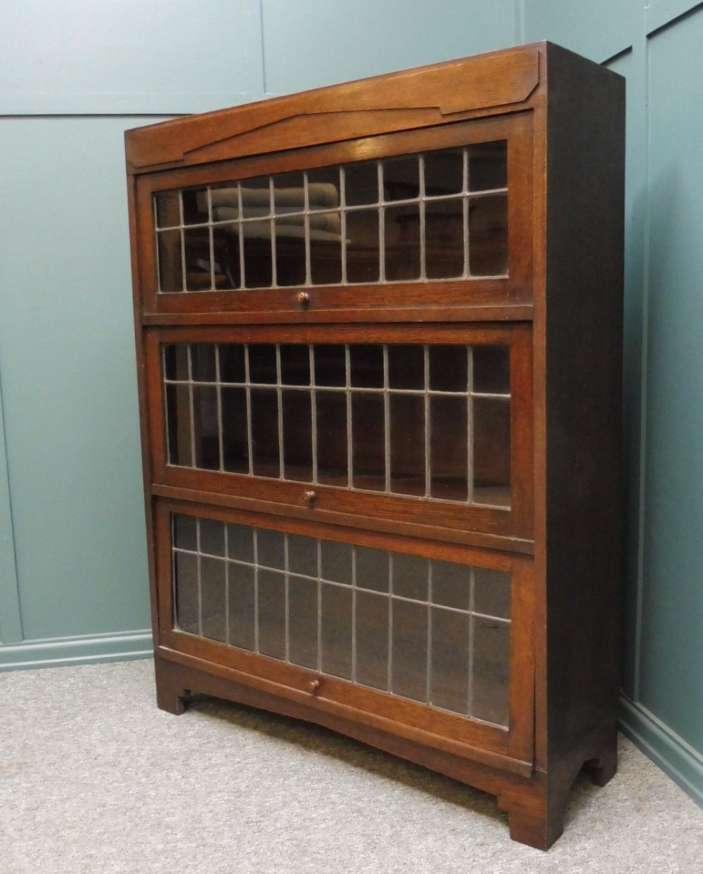ART DECO STYLE OAK LAWYERS BOOKCASE