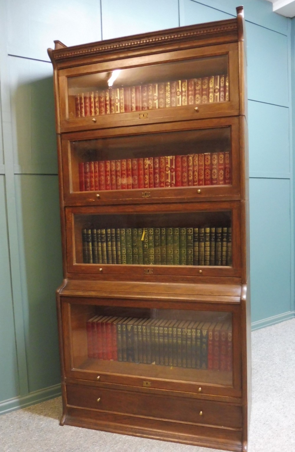 OAK LAWYERS SECTIONAL BOOKCASE