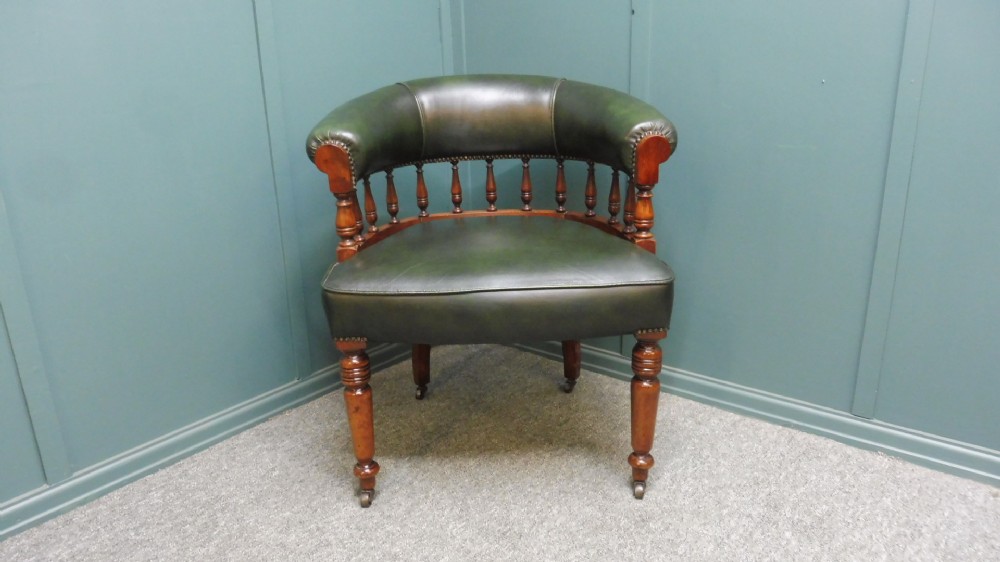 VICTORIAN MAHOGANY DESK CHAIR