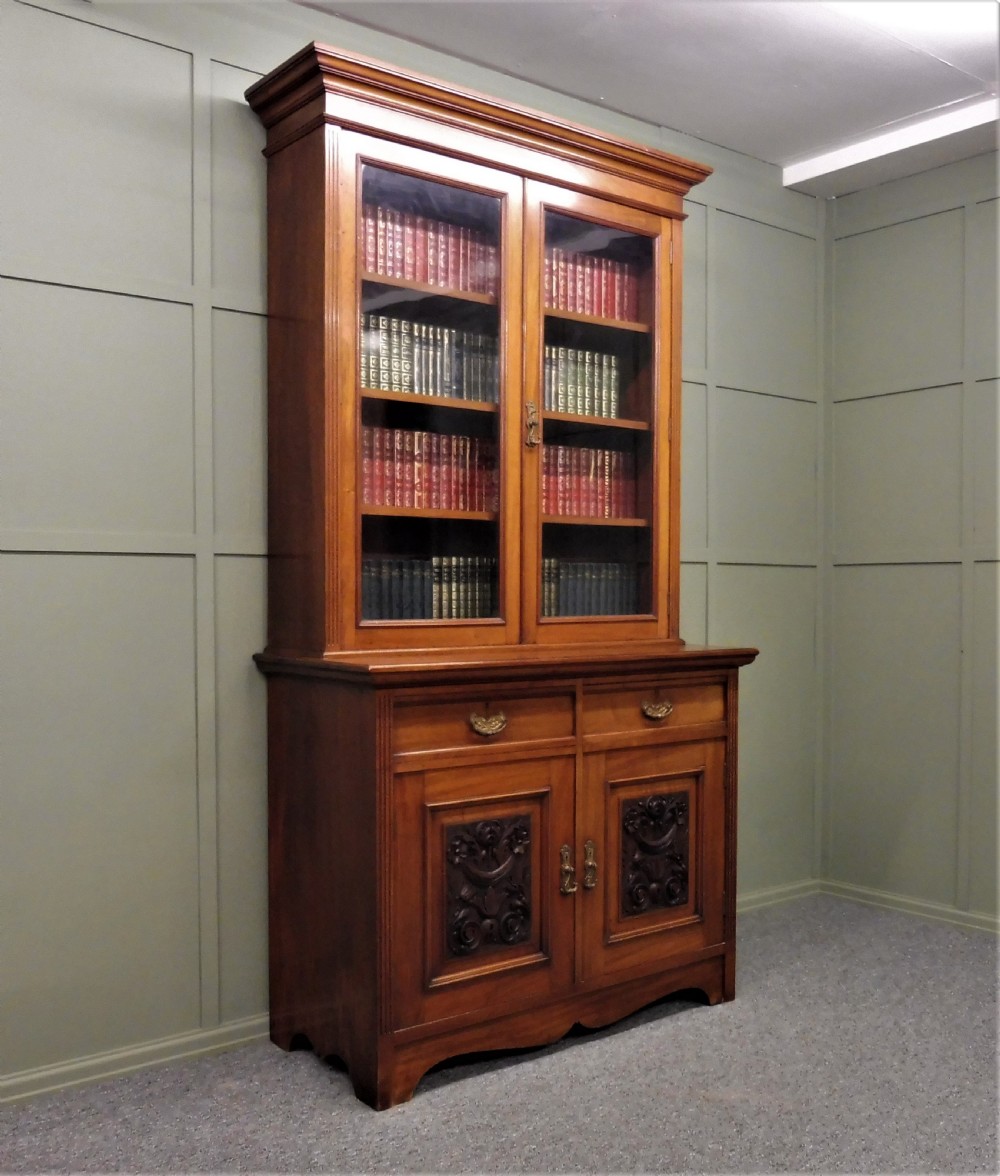 VICTORIAN WALNUT BOOKCASE View II