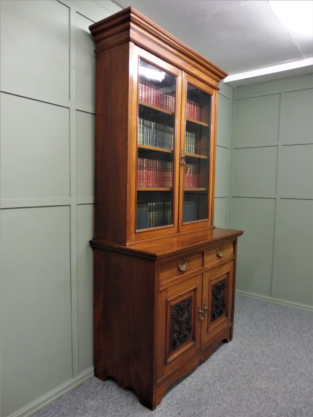 VICTORIAN WALNUT BOOKCASE View III