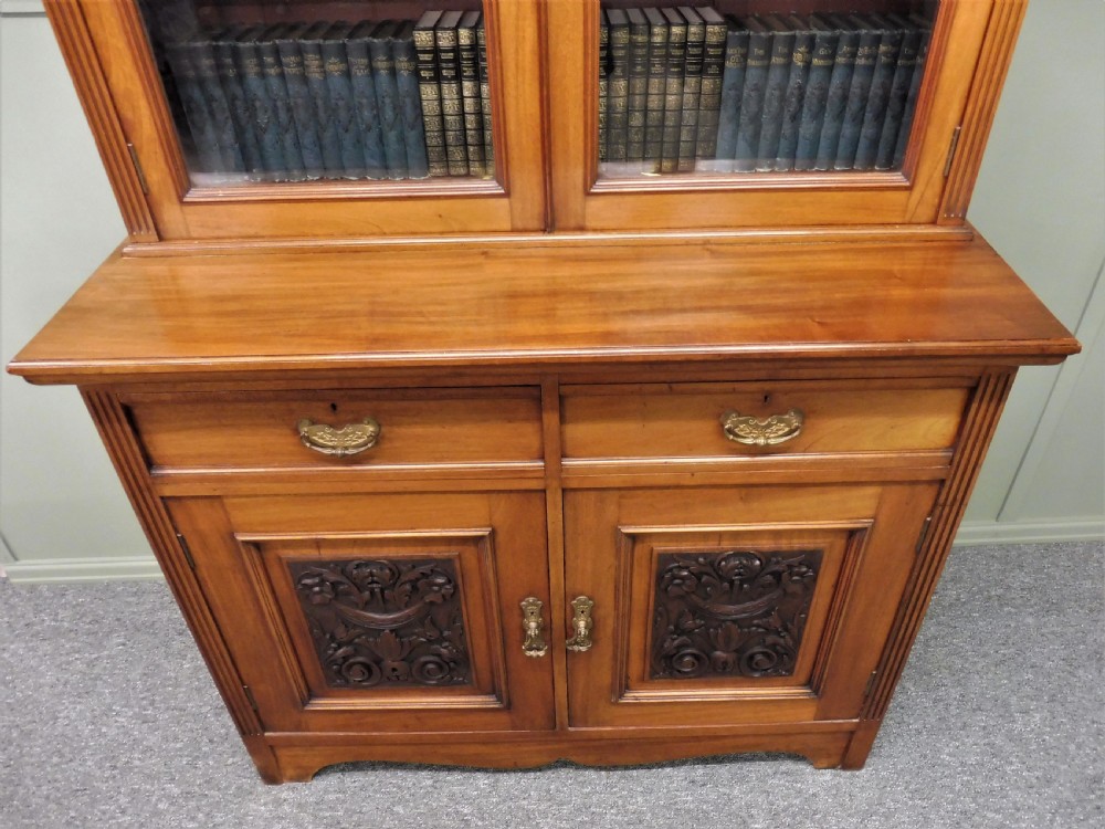 VICTORIAN WALNUT BOOKCASE View VI