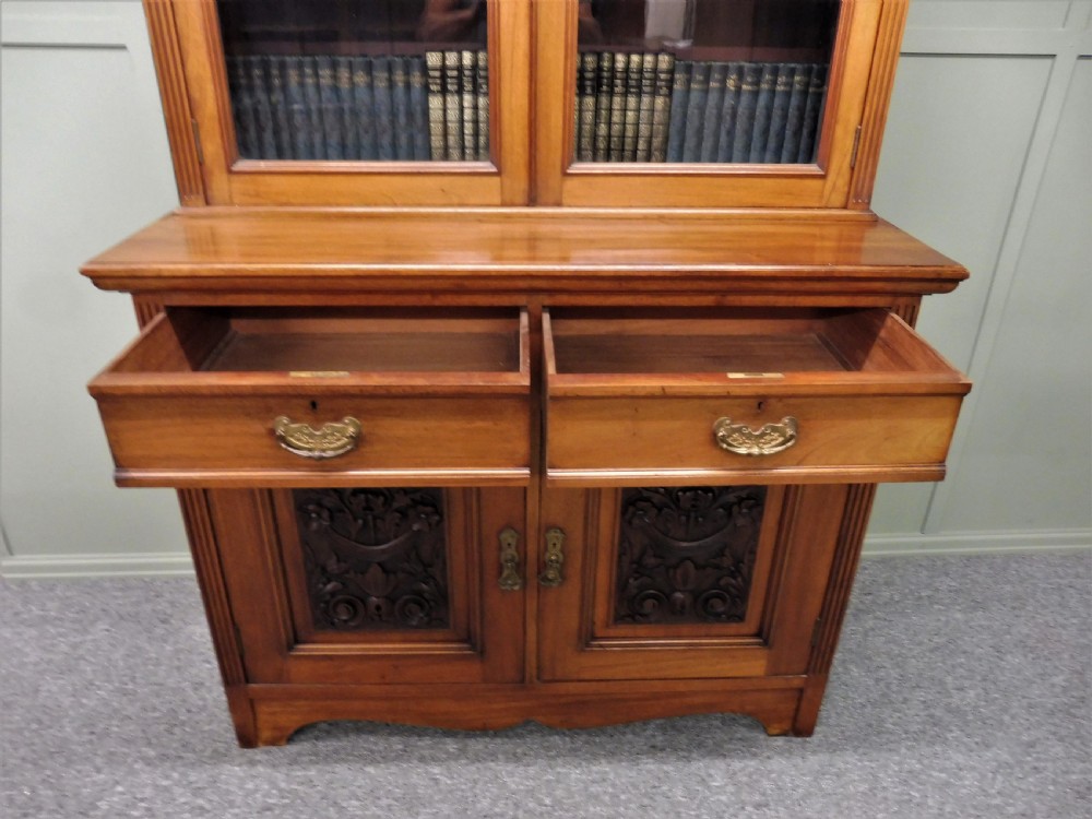 VICTORIAN WALNUT BOOKCASE View VIII