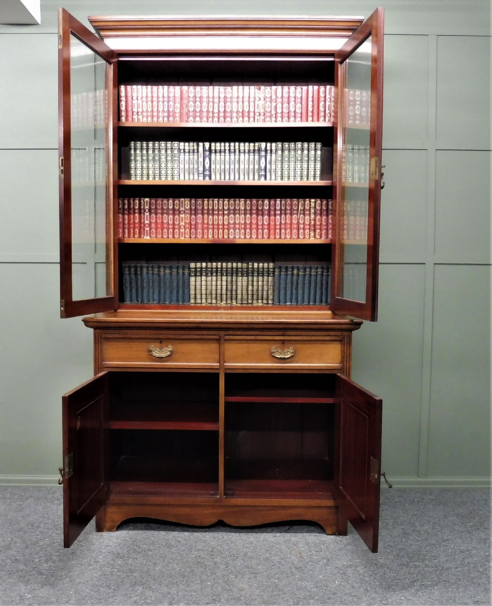 VICTORIAN WALNUT BOOKCASE View X
