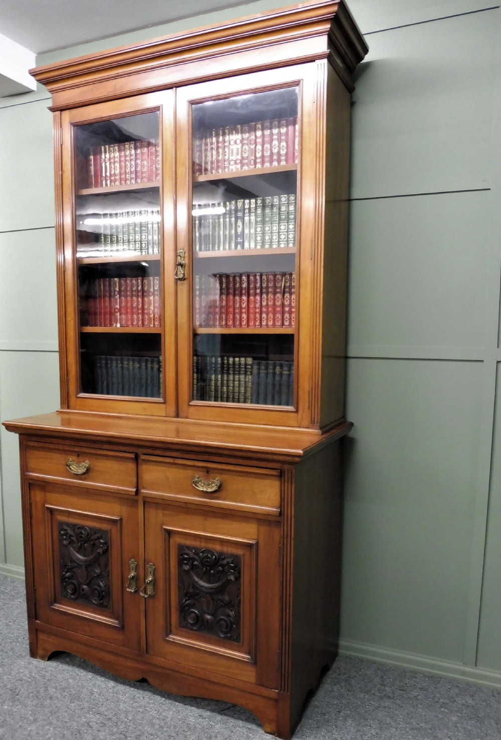 VICTORIAN WALNUT BOOKCASE View XI