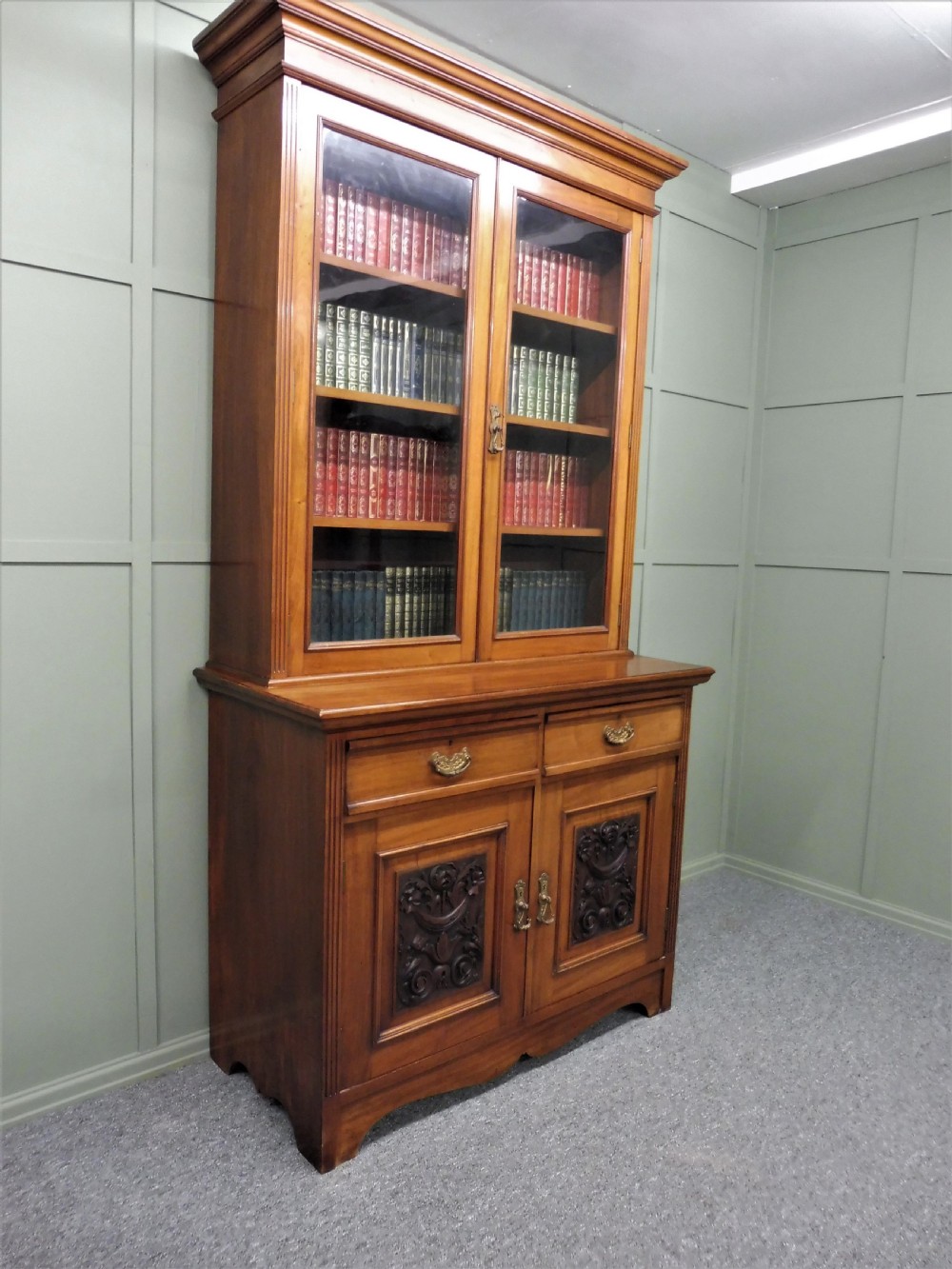 VICTORIAN WALNUT BOOKCASE View XII