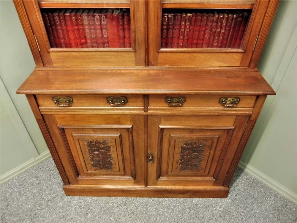 VICTORIAN WALNUT BOOKCASE View VI