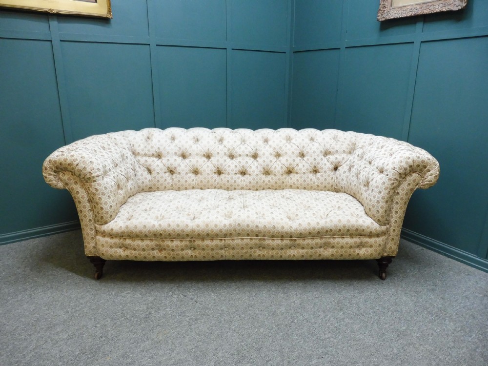 ANTIQUE VICTORIAN CHESTERFIELD SOFA View II
