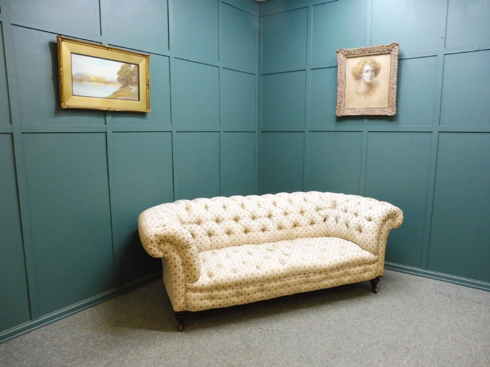 ANTIQUE VICTORIAN CHESTERFIELD SOFA View V