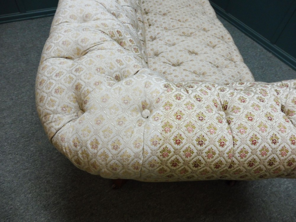 ANTIQUE VICTORIAN CHESTERFIELD SOFA View VII