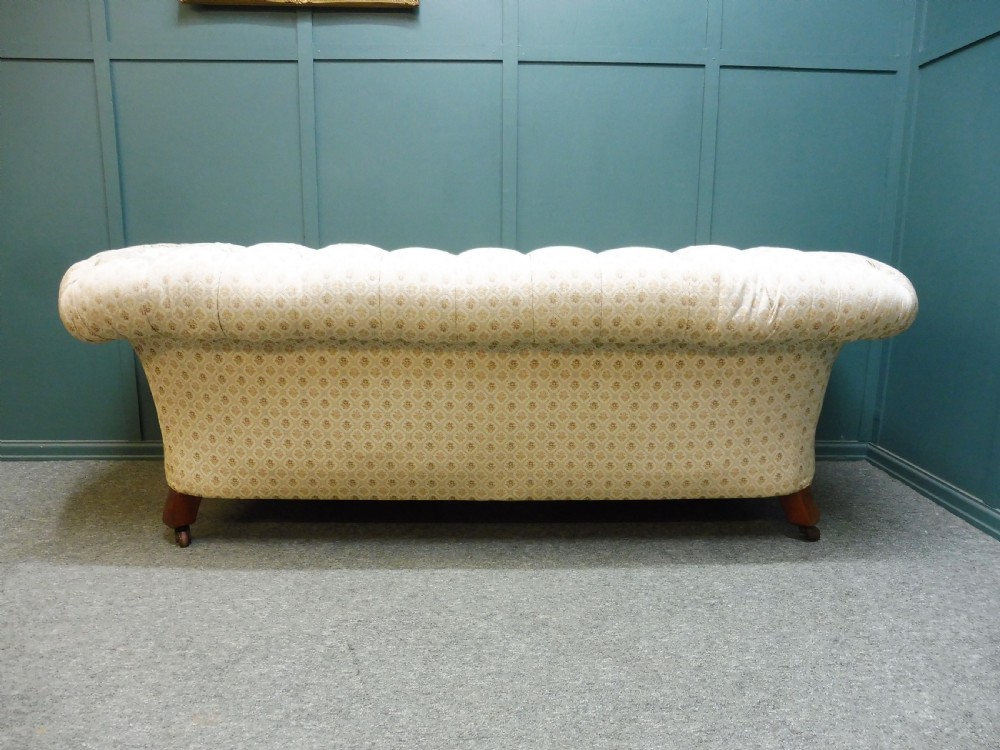 ANTIQUE VICTORIAN CHESTERFIELD SOFA View IX