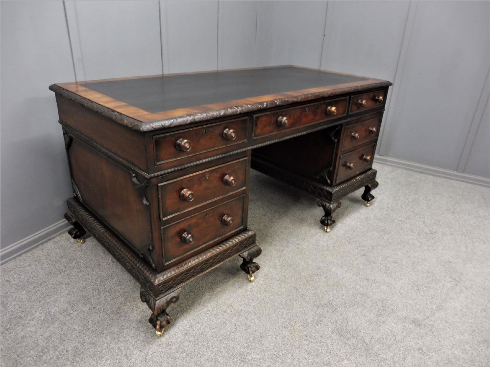 19TH CENTURY MAHOGANY DESK View III