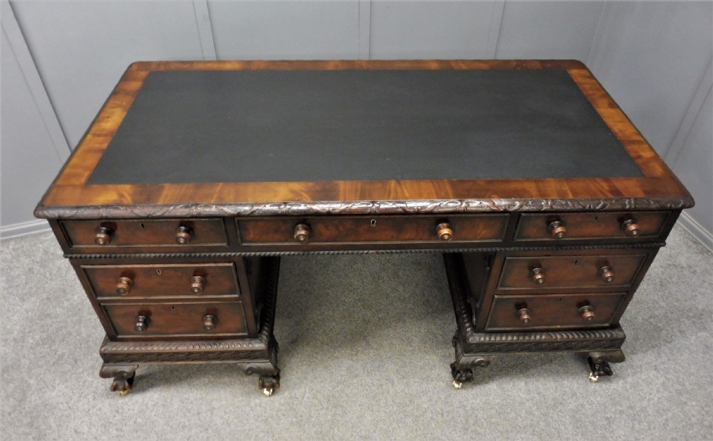 19TH CENTURY MAHOGANY DESK View IV