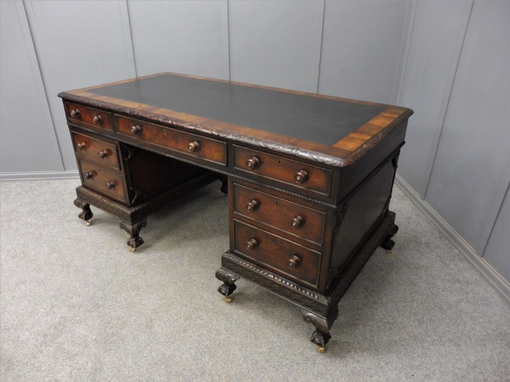 19TH CENTURY MAHOGANY DESK View VII