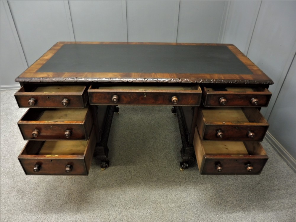 19TH CENTURY MAHOGANY DESK View X