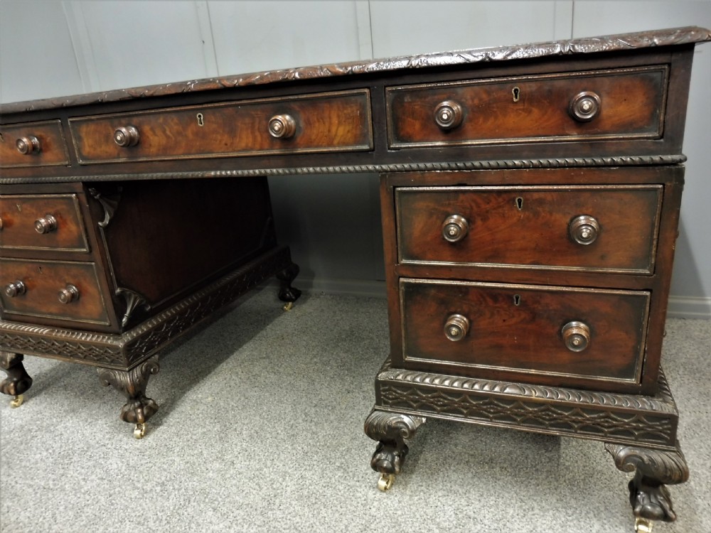 19TH CENTURY MAHOGANY DESK View XIV