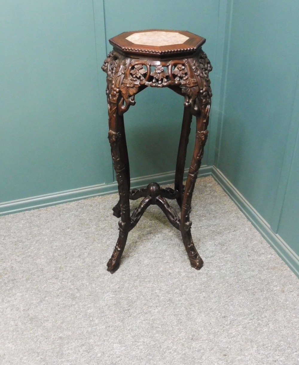 CHINESE HARDWOOD PLANT STAND