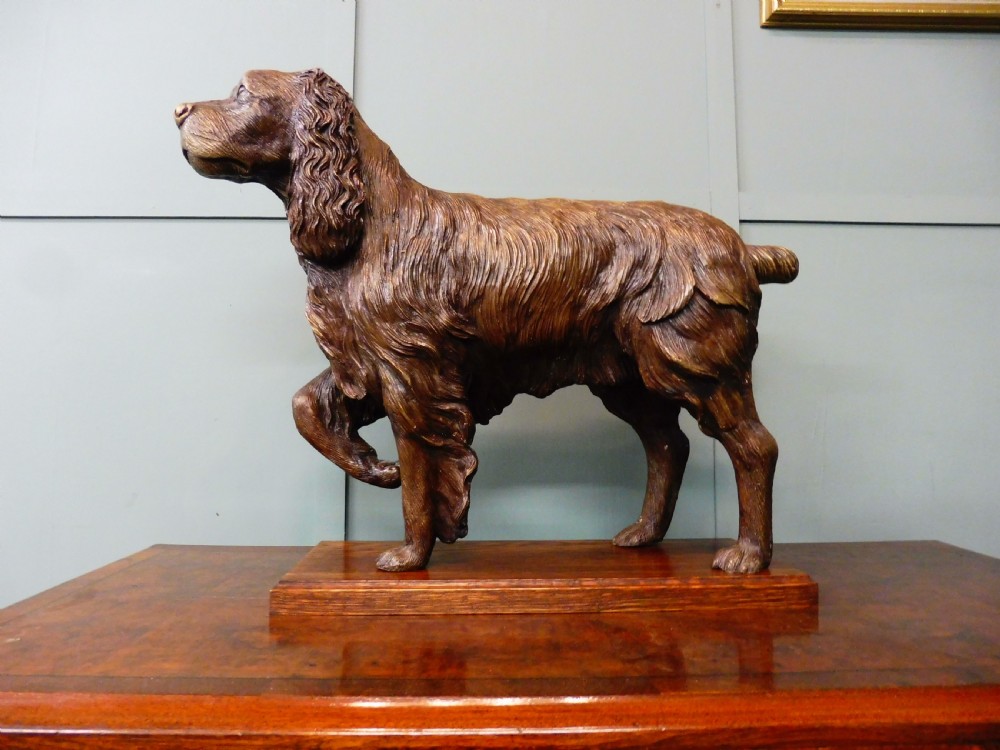 EDWARDIAN BRONZE SPANIEL View IV