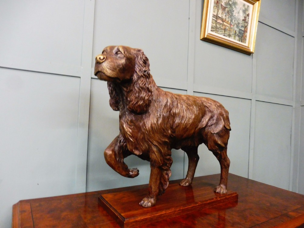 EDWARDIAN BRONZE SPANIEL View V