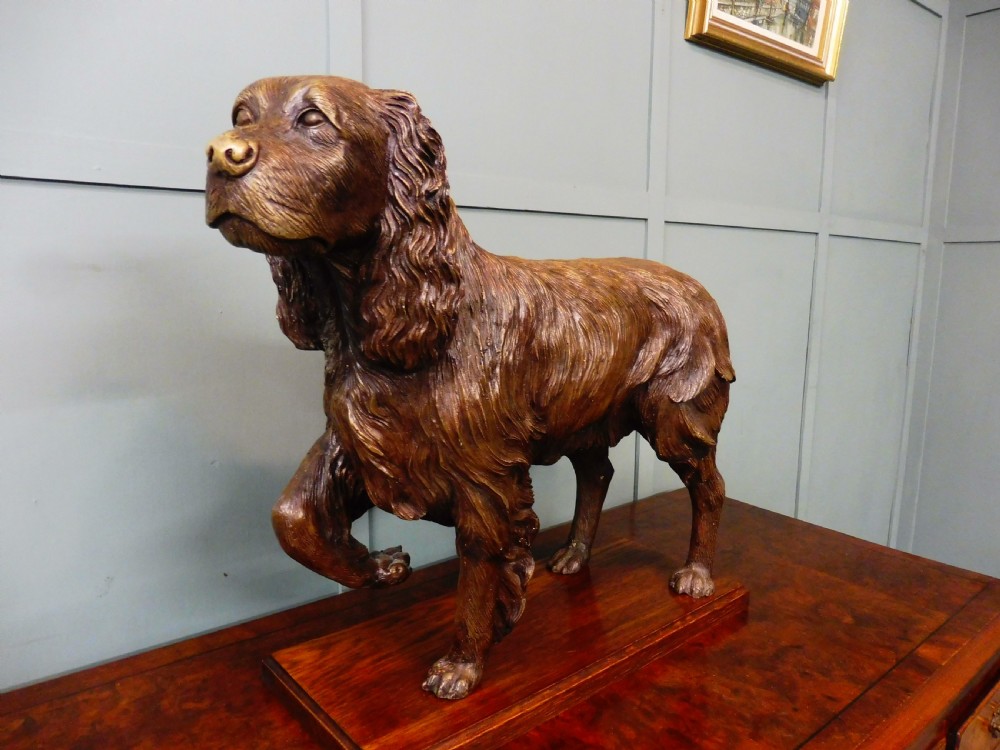 EDWARDIAN BRONZE SPANIEL View VII