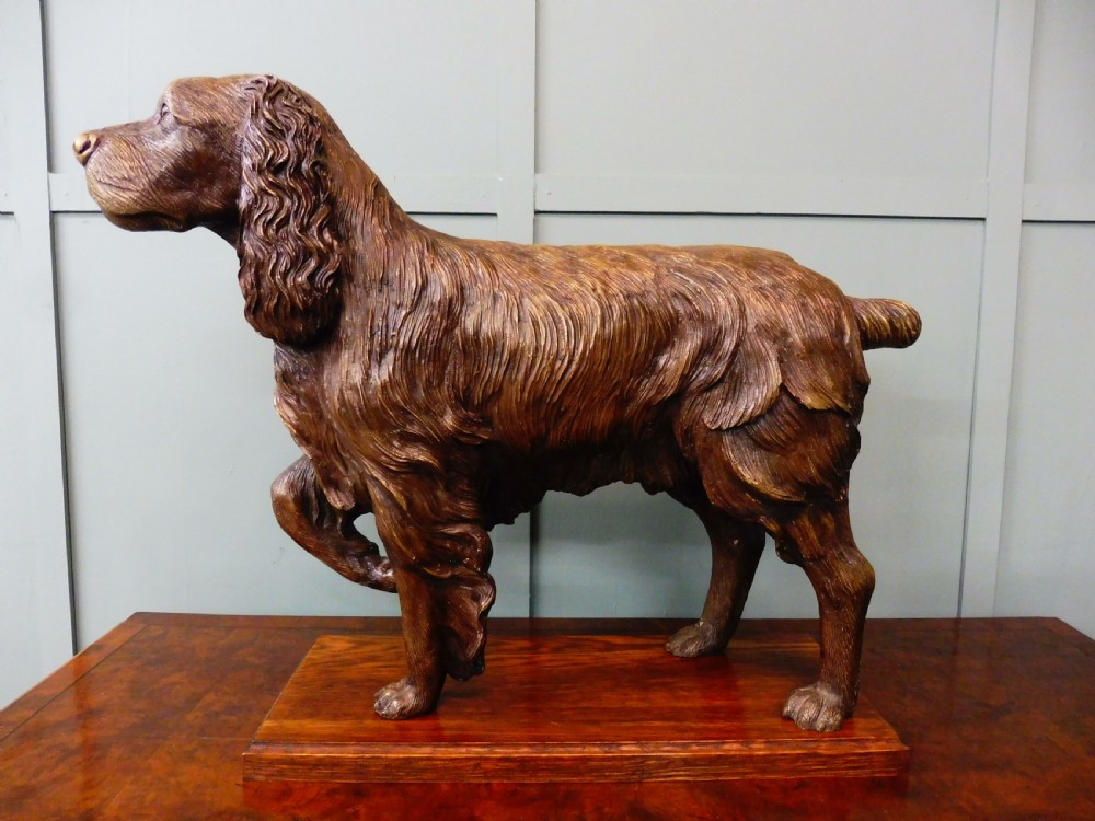 EDWARDIAN BRONZE SPANIEL View VIII