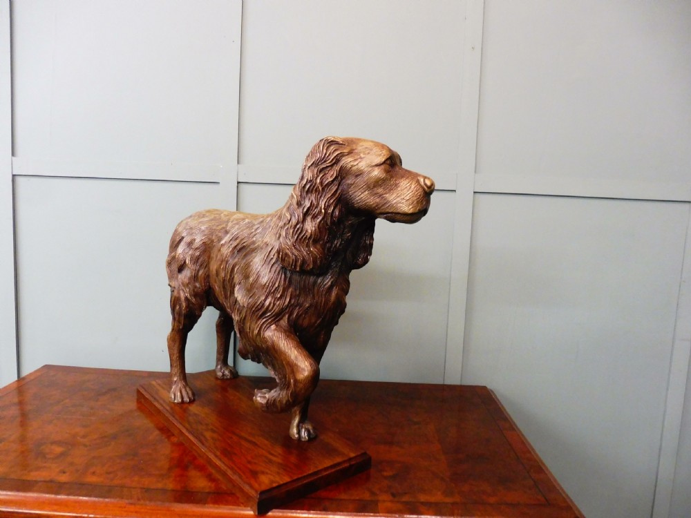 EDWARDIAN BRONZE SPANIEL View XIII