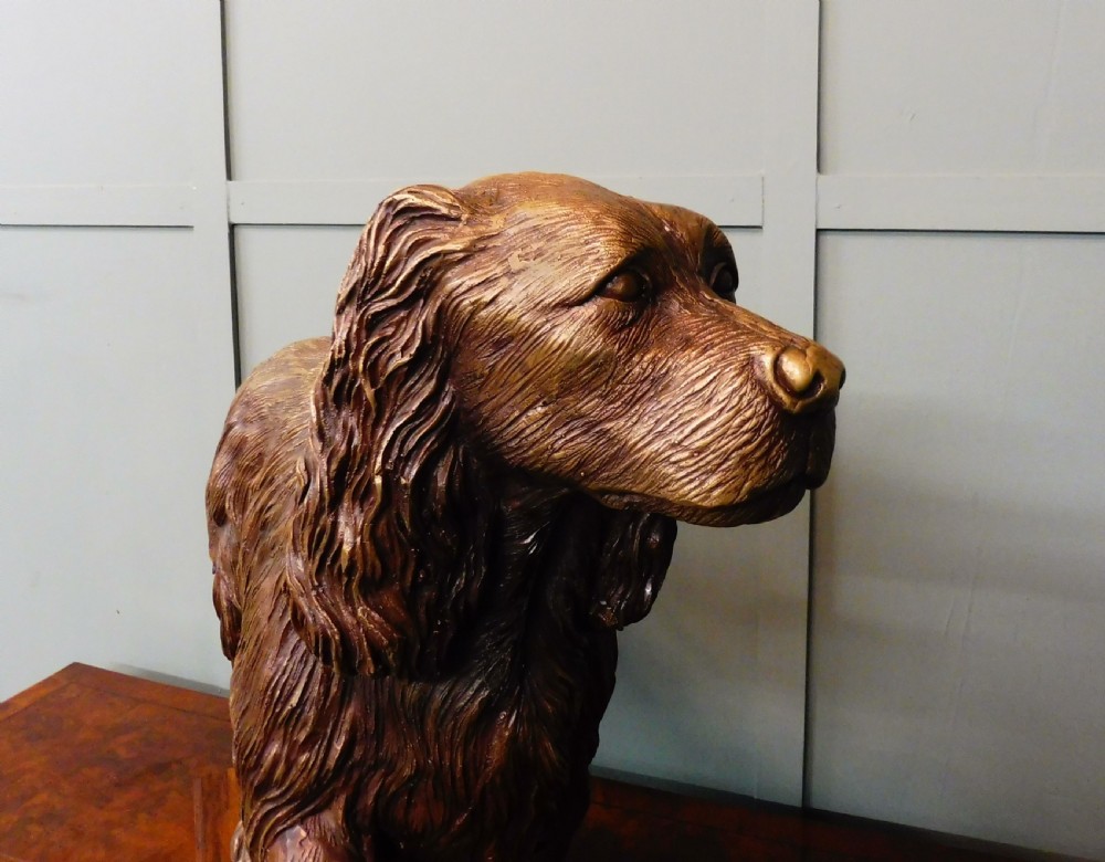 EDWARDIAN BRONZE SPANIEL View XIV