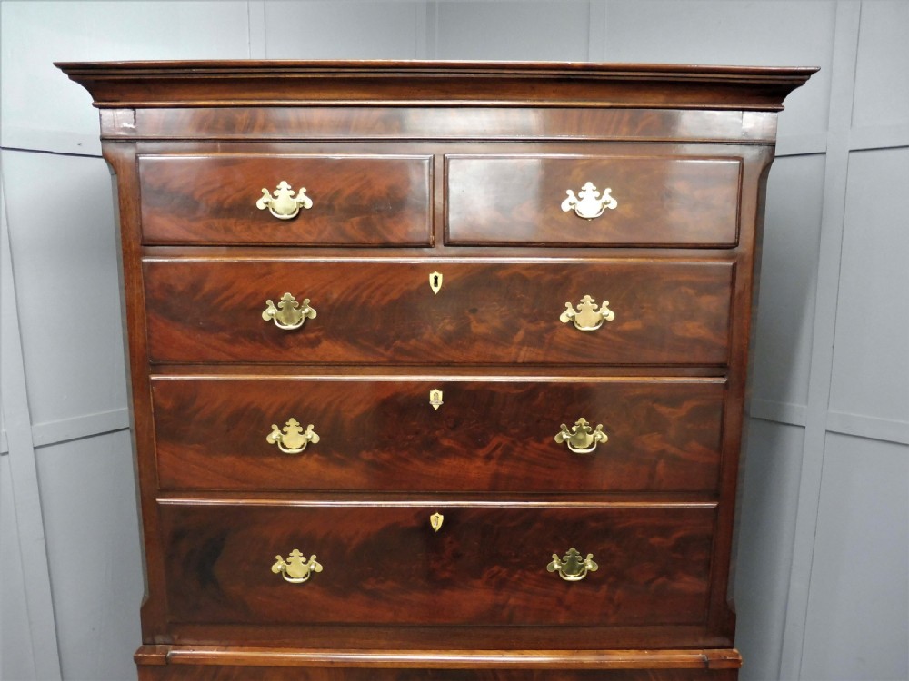 19th CENTURY MAHOGANY CHEST ON CHEST/TALLBOY View IV