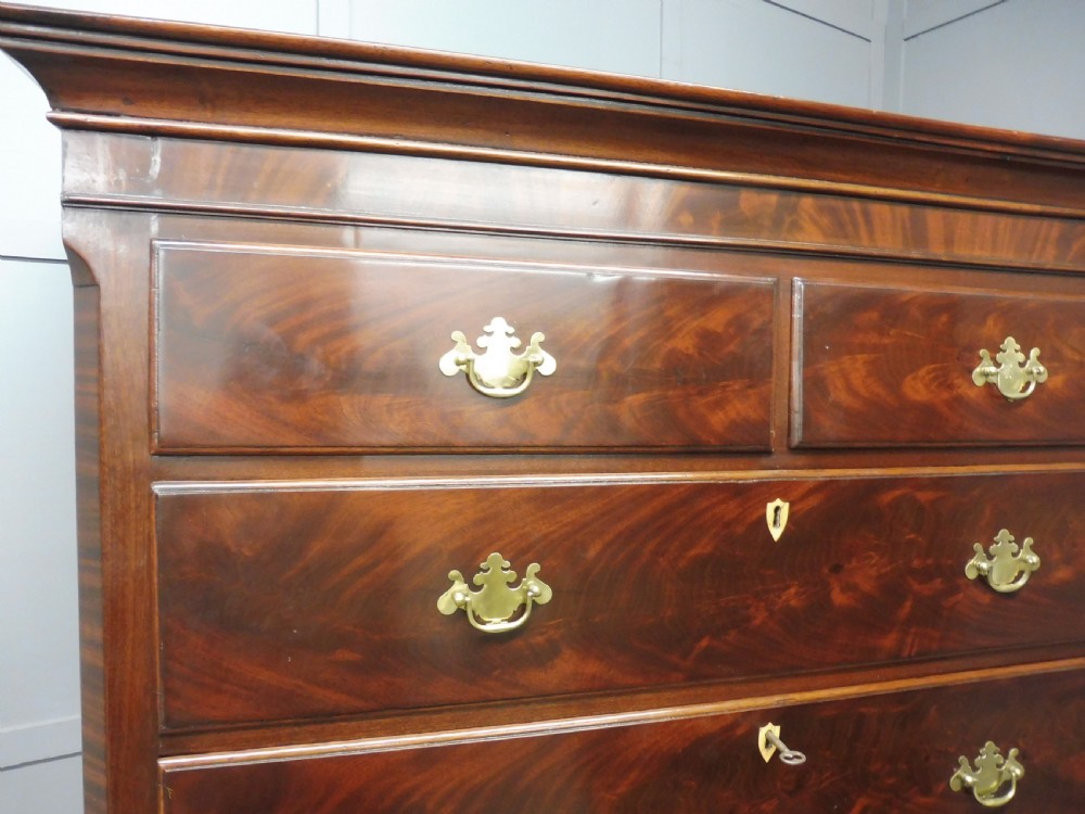 19th CENTURY MAHOGANY CHEST ON CHEST/TALLBOY View X