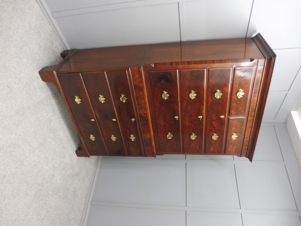 19th CENTURY MAHOGANY CHEST ON CHEST/TALLBOY View XII
