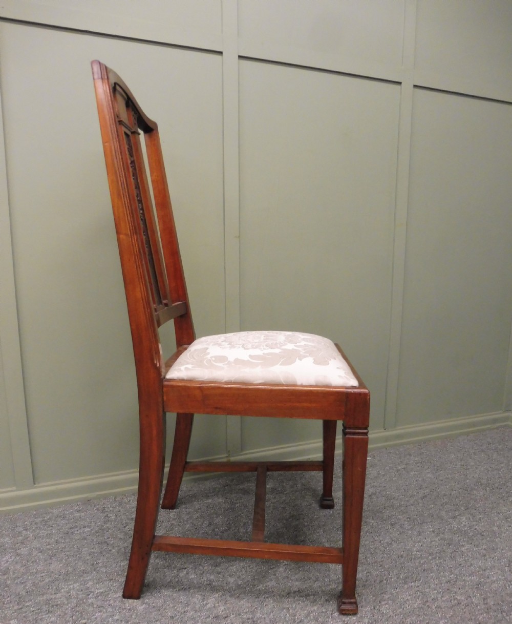 SET OF 8 EDWARDIAN MAHOGANY CHAIRS View XII