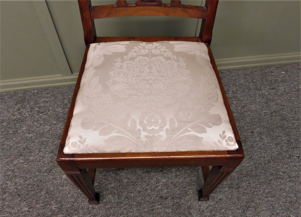 SET OF 8 EDWARDIAN MAHOGANY CHAIRS View XIV