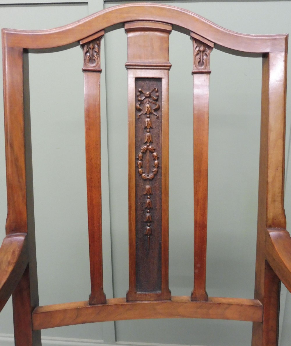 SET OF 8 EDWARDIAN MAHOGANY CHAIRS View XVII